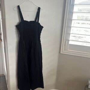Torrid Black Midi Gauze Sundress